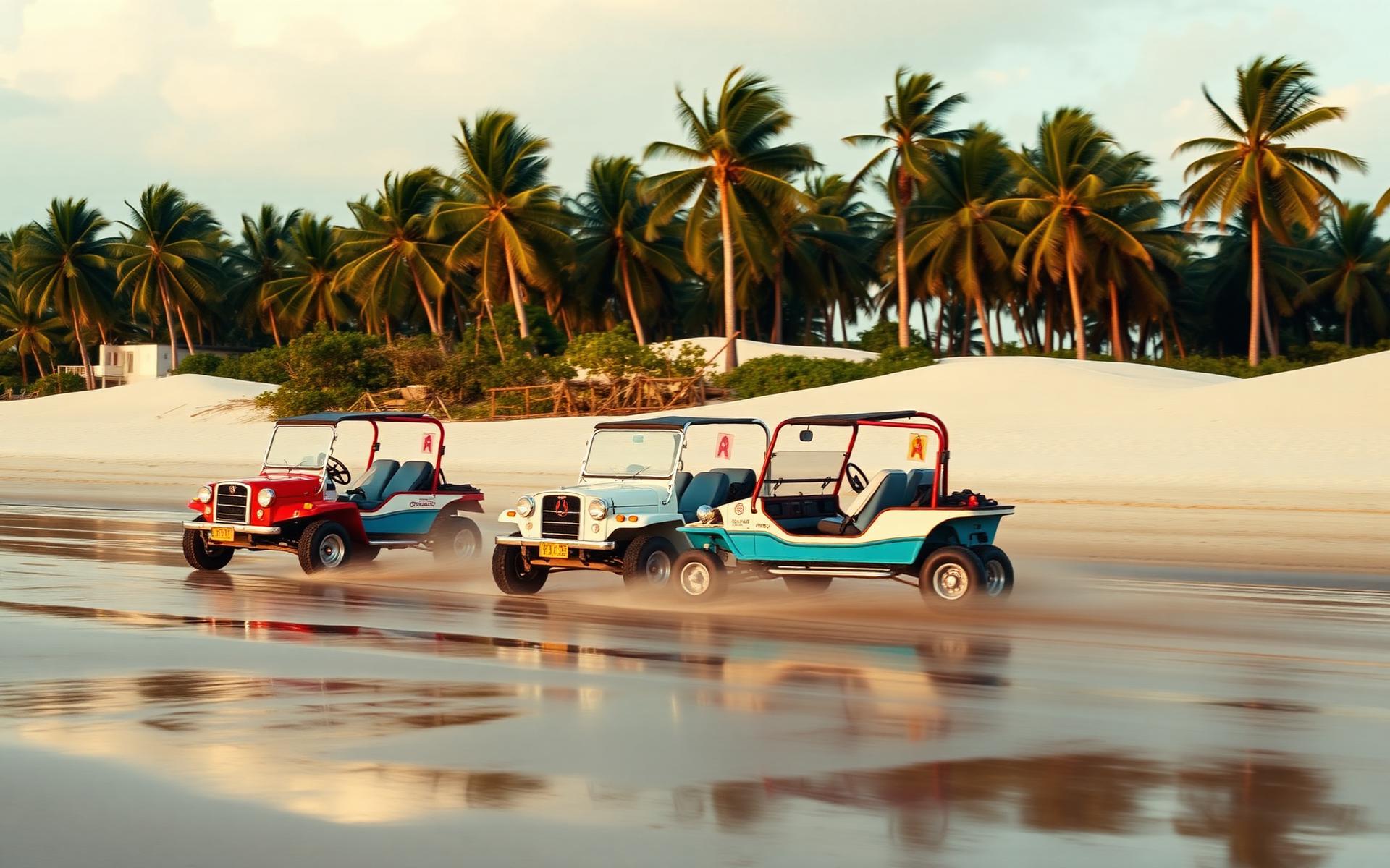 Buggy sur les plages du Nordeste brésilien
